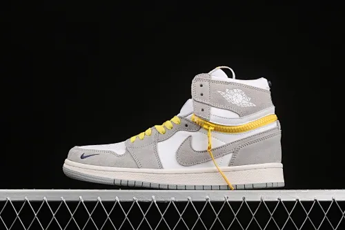 All categories Air Jordan Jordan series basketball shoes Air Jordan 1 High Z version Air Jordan 1 Switch "Light Smoke Grey" Smoke gray zipper J1 Joe 1 high-top cultural basketball shoes CW6576-100
